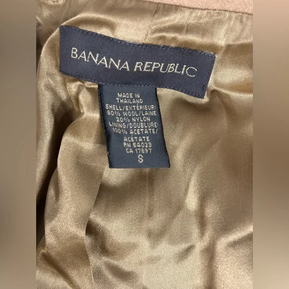 BANANA REPUBLIC Elegant Tan Women's Car Coat - Picture 4 of 4